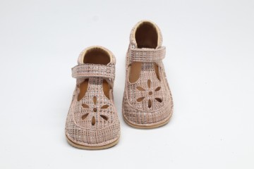 Sandale barefoot piele naturală Bambi